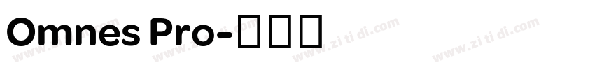 Omnes Pro字体转换